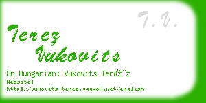 terez vukovits business card